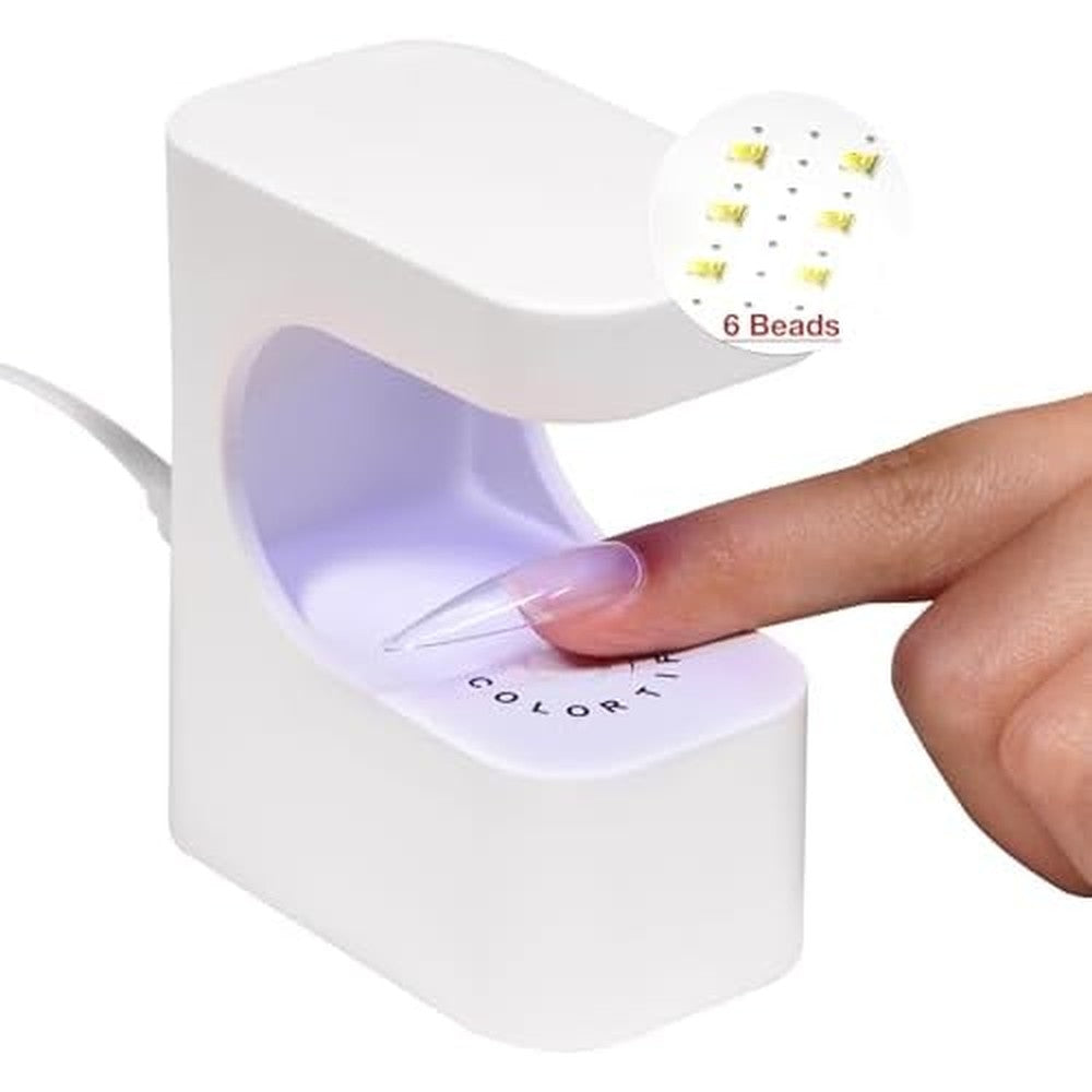 Zosppei mini UV light for gel nails compact portable design front view