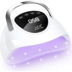 Lke LED nail lamp front view of professional gel dryer