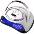 Pushujia professional nail lamp front view displaying digital screen