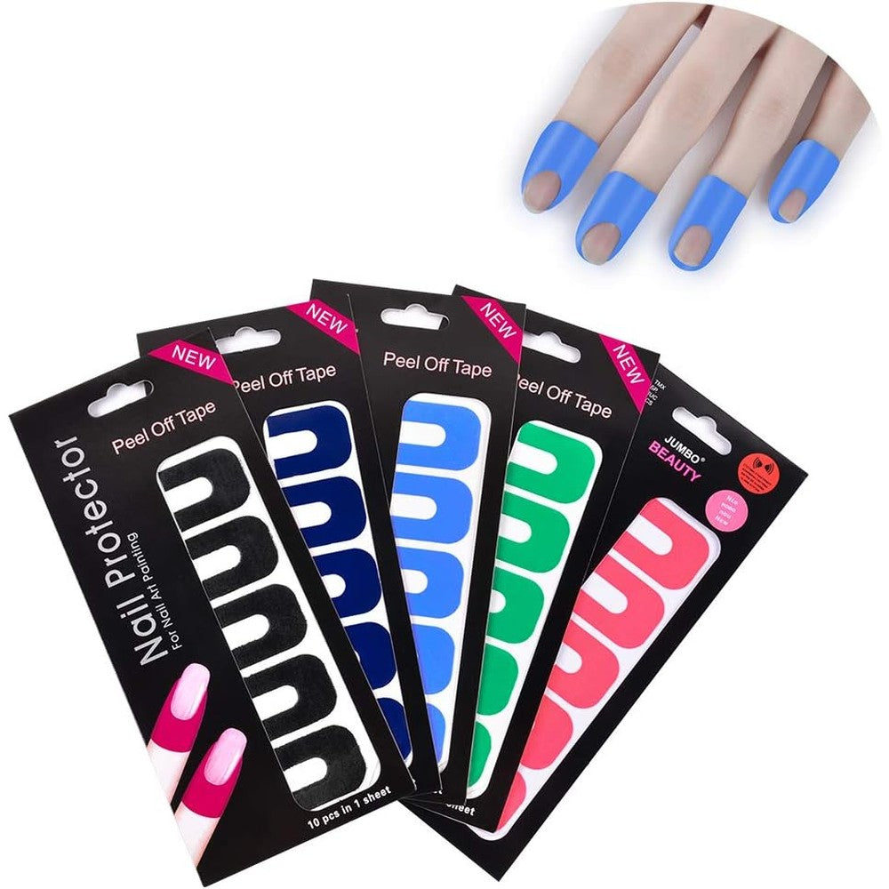 WEILUSI nail polish protector stickers front view package