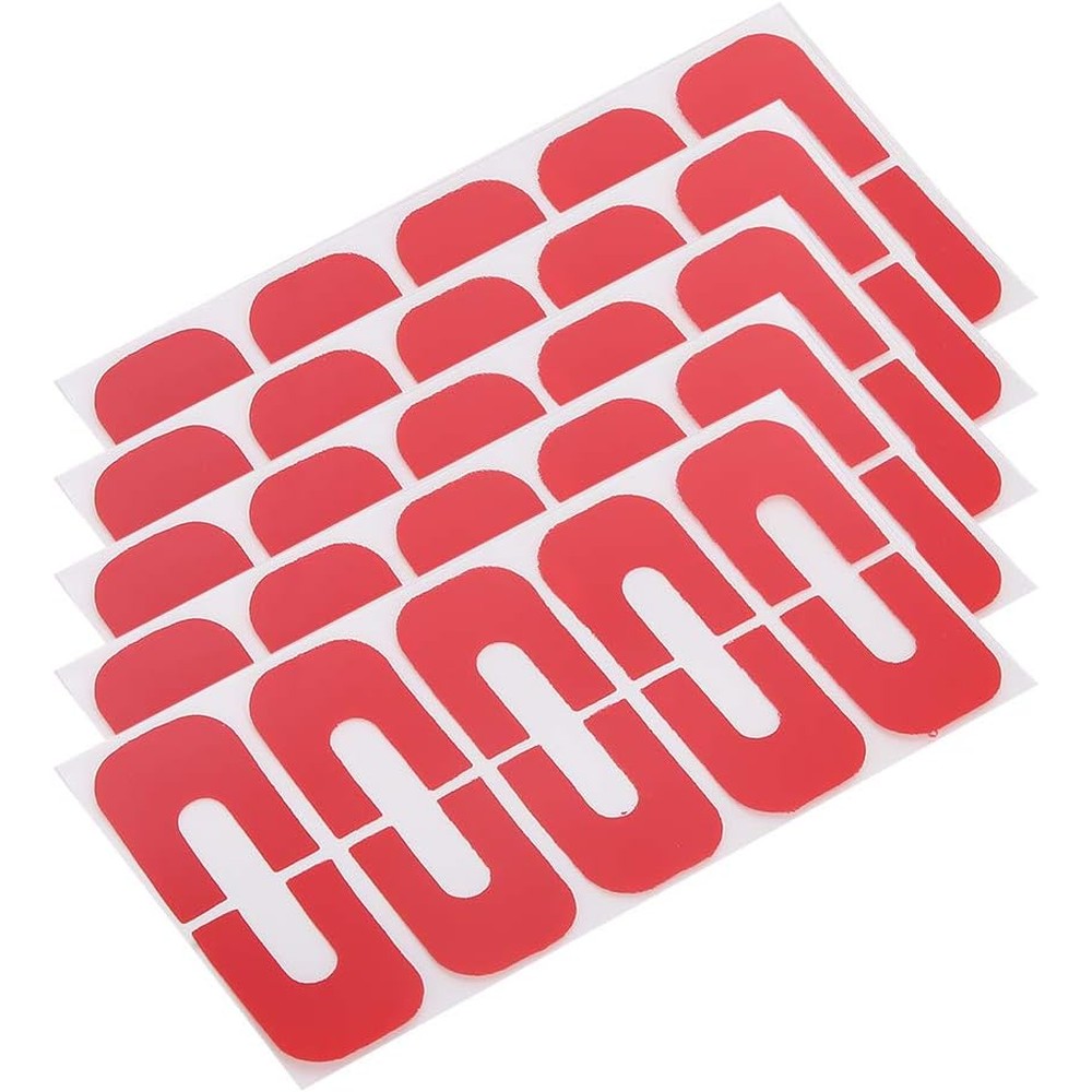 Brrnoo nail art protector cover fifty pieces package front view showing red adhesive skin barrier stickers.