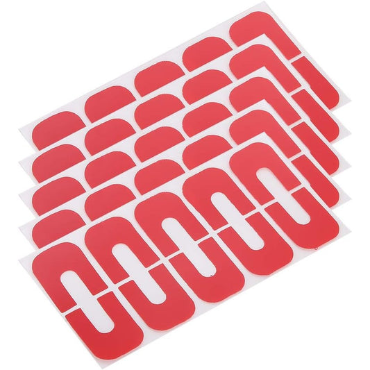 Brrnoo nail art protector cover fifty pieces package front view showing red adhesive skin barrier stickers.
