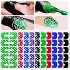 Makartt nail polish protector peel off stickers front view packaging