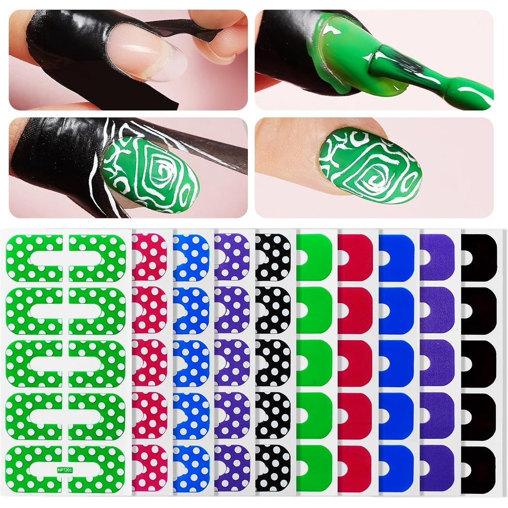 Makartt Nail Polish Protector front packaging view showing U-shaped cuticle tapes.