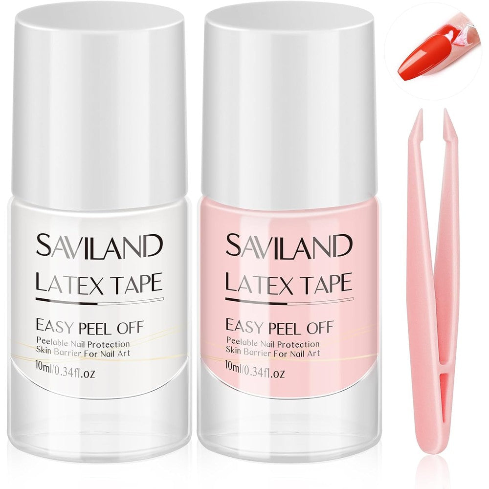 Saviland liquid latex for nails 20 milliliter bottle front view