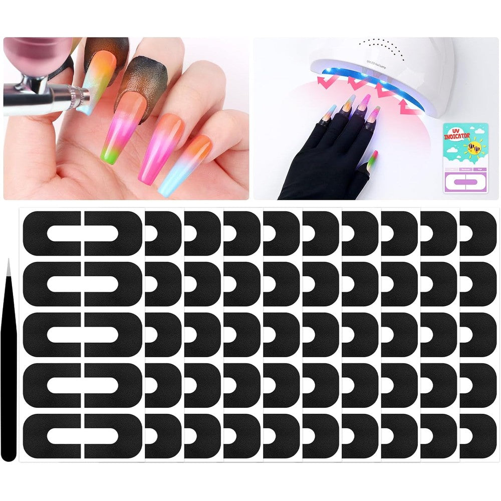 Saviland nail polish protector for fingers package front view displaying protective stickers.