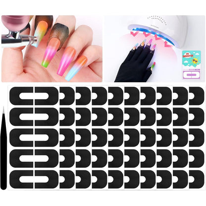 Saviland nail polish protector for fingers package front view displaying protective stickers.