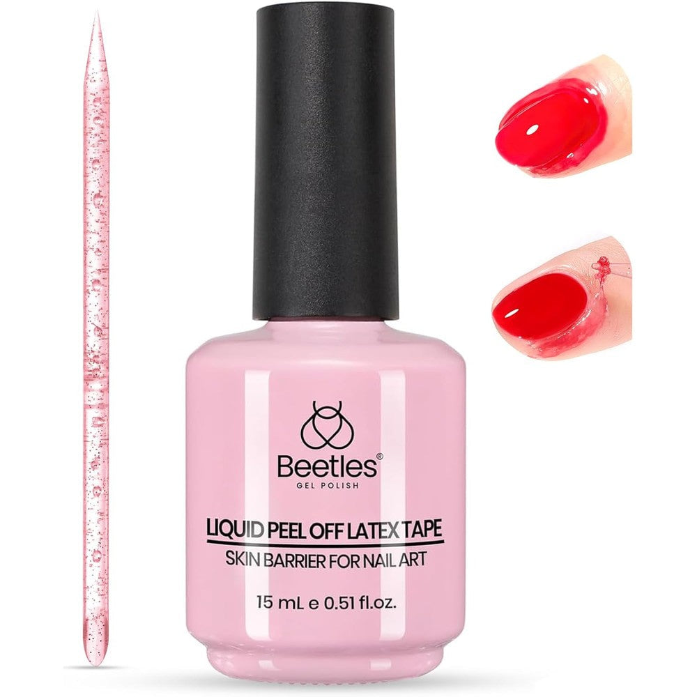 Beetles Gel Polish Liquid Latex Cuticle Guard 15ml bottle front view
