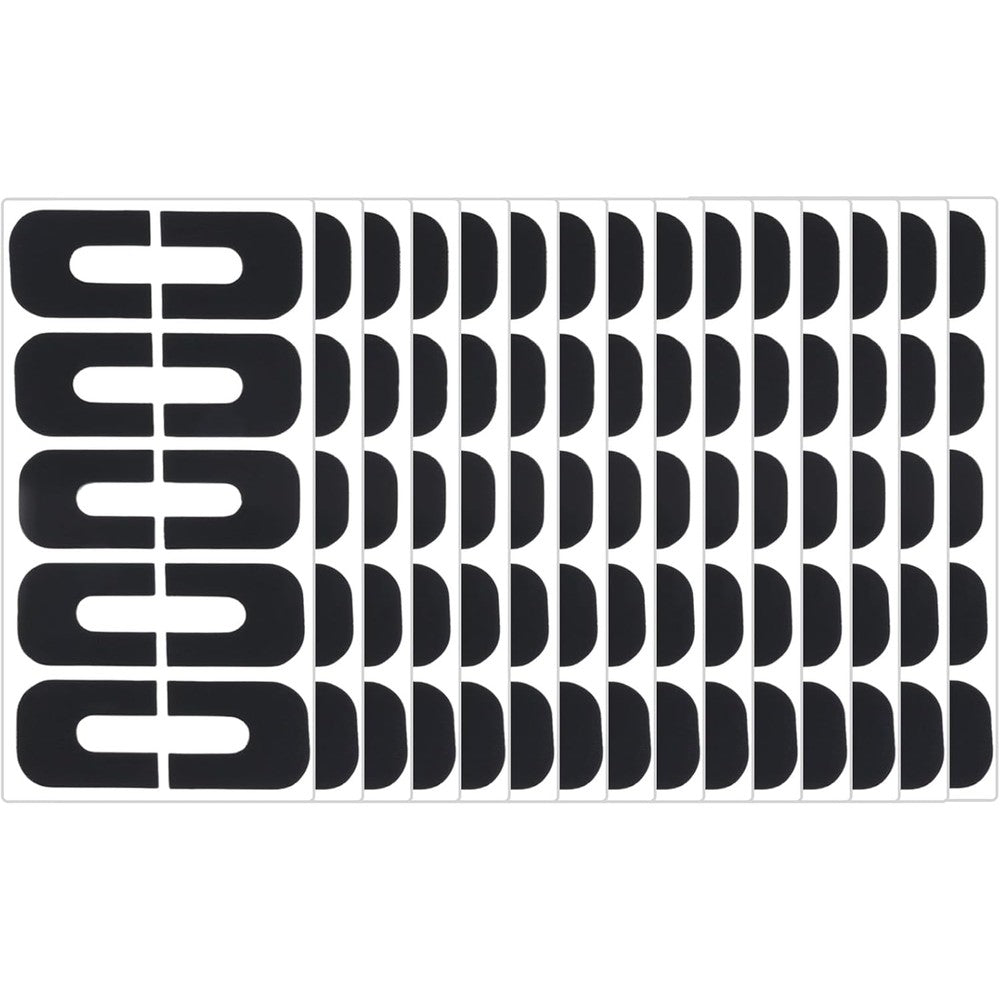 Classicseali nail polish guards for fingers packaging front view showing black U-shaped stickers.