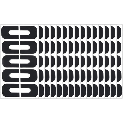 Classicseali nail polish guards for fingers packaging front view showing black U-shaped stickers.