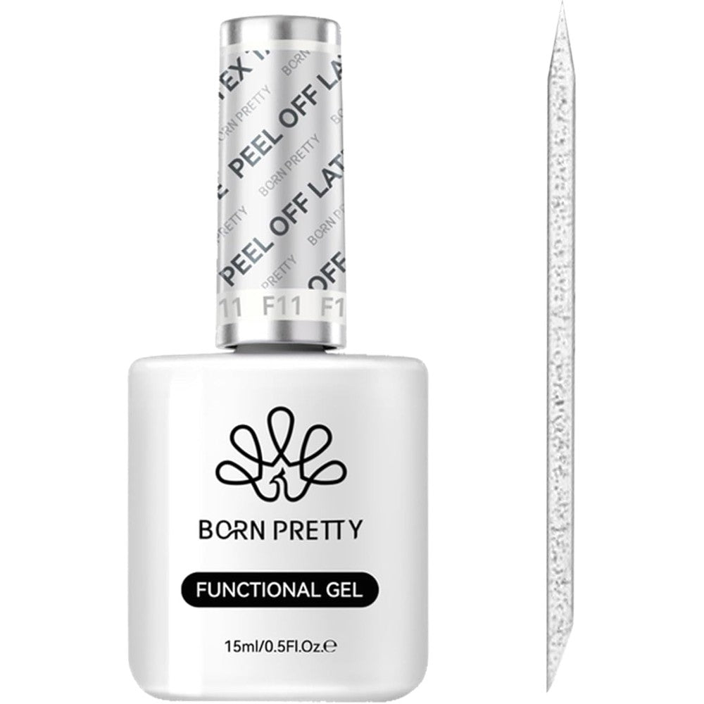 Born Pretty Liquid Latex For Nails 15ml front view bottle showing the peel off cuticle guard packaging.