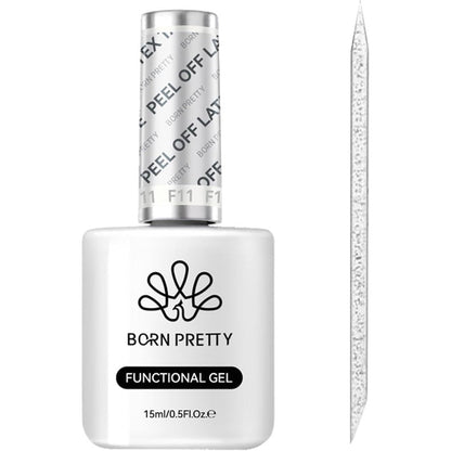 Born Pretty Liquid Latex For Nails 15ml front view bottle showing the peel off cuticle guard packaging.