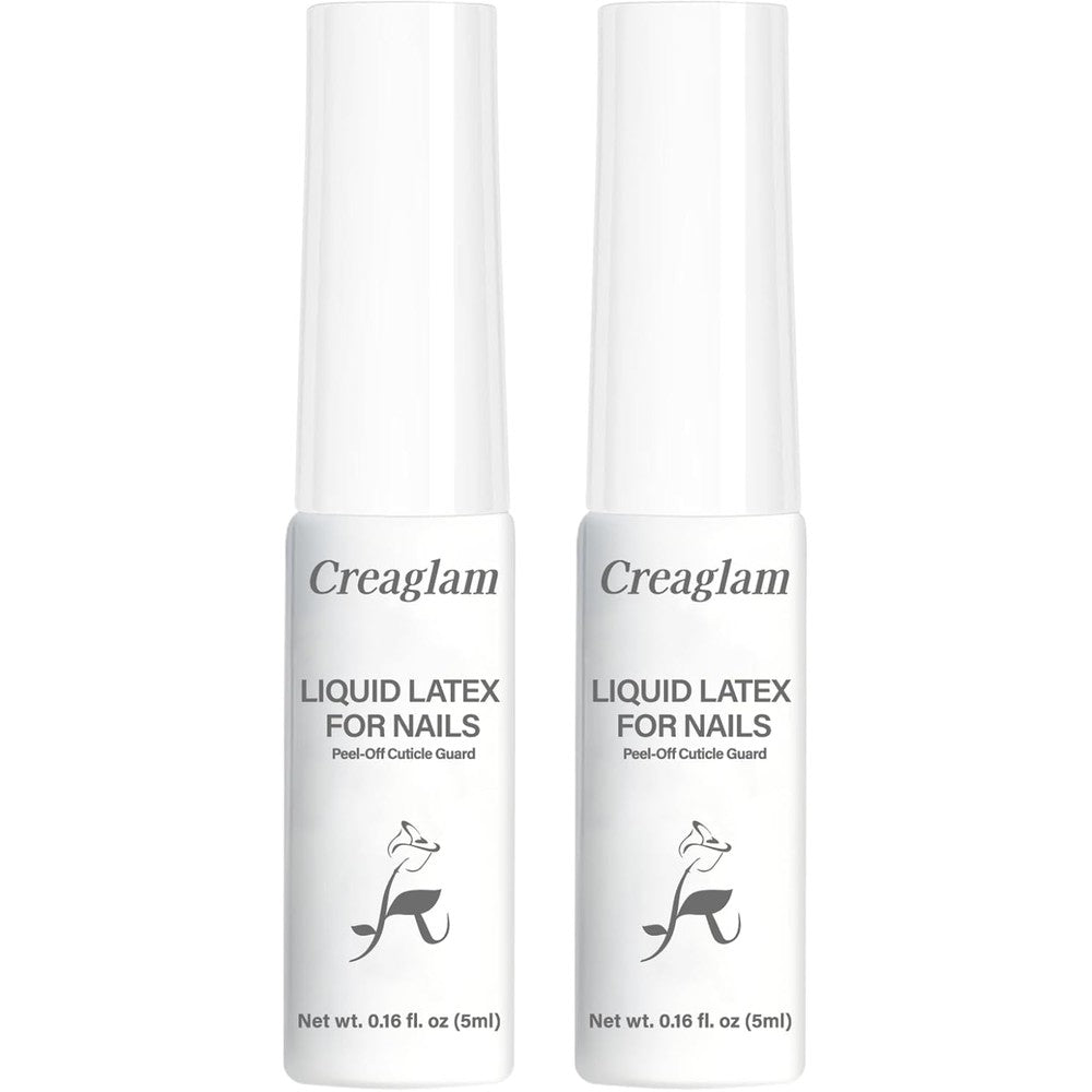 Creaglam liquid latex for nails 2-pack set front view