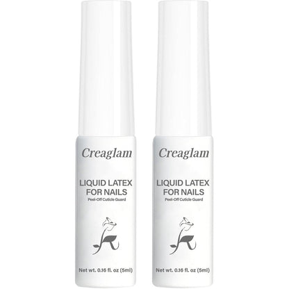 Creaglam liquid latex for nails 2-pack set front view
