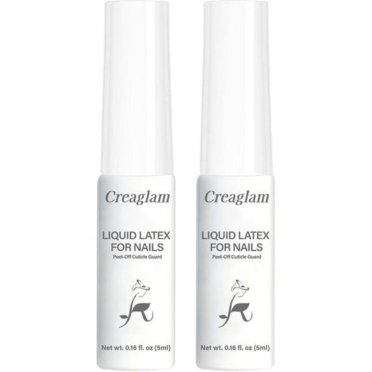 Creaglam liquid latex for nails 2-pack set front view