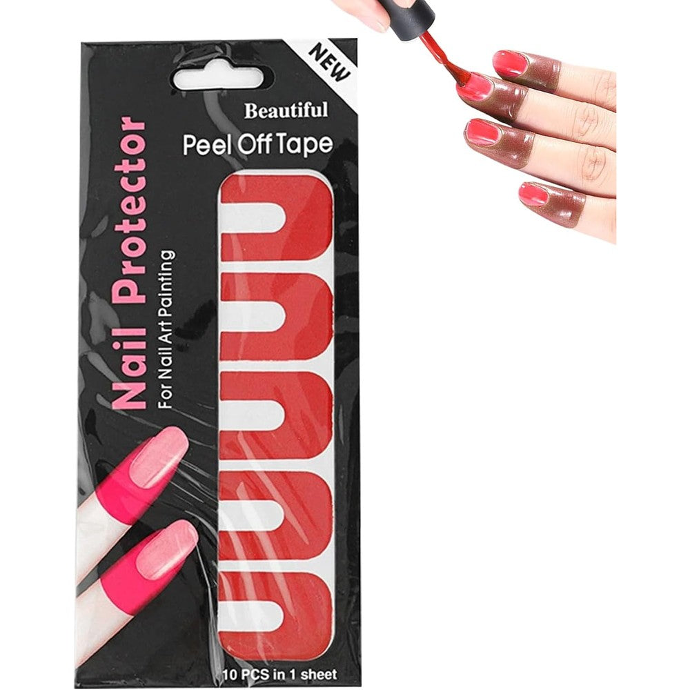 Beauty Affair Lb U-Shape Nail Polish Protector sheet front view