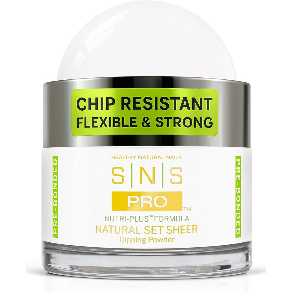 SNS Healthy Natural Nails Natural Set Sheer dipping powder front view