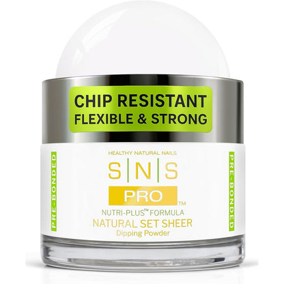 SNS Healthy Natural Nails Natural Set Sheer dipping powder front view