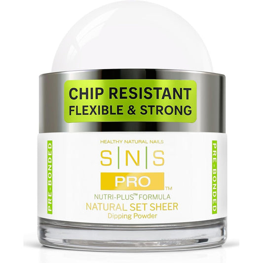 SNS Healthy Natural Nails Natural Set Sheer dipping powder front view