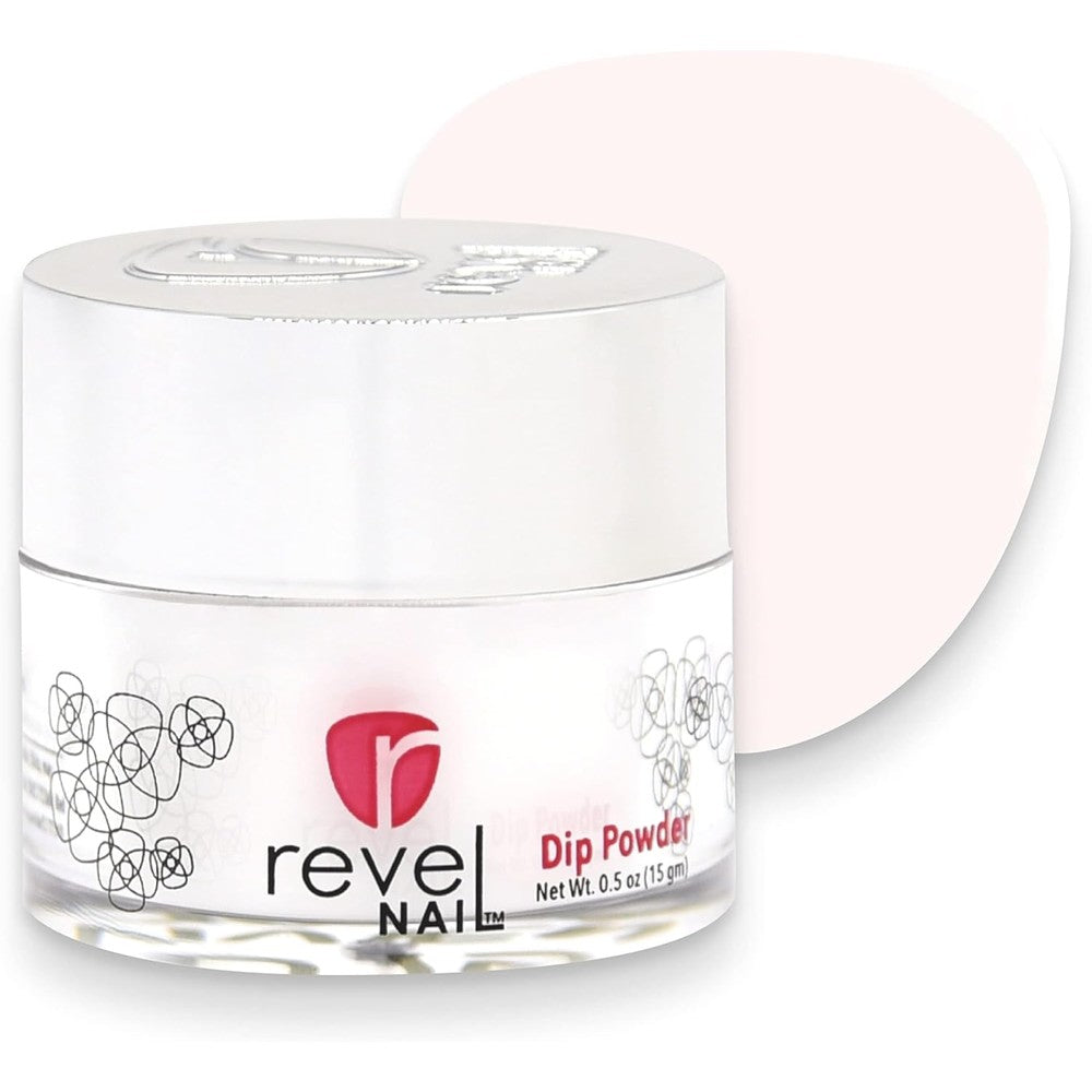 Revel Nail Clear Dip Powder Vivien front view jar