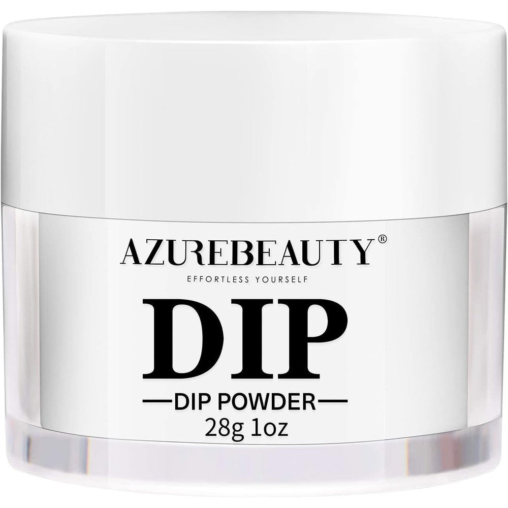 Azurebeauty Clear Dip Powder front view 1 Ounce jar