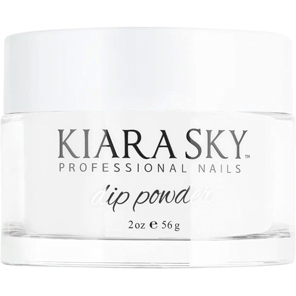 Kiara Sky Dip Powder Essentials Clear 2 Ounces front view container