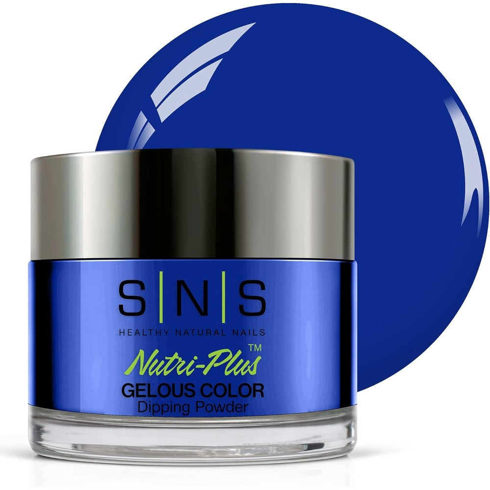 SNS Nail Dip Powder Blue Razz front view packaging