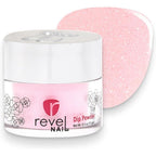 Revel Nail Bubbly dip powder jar front view