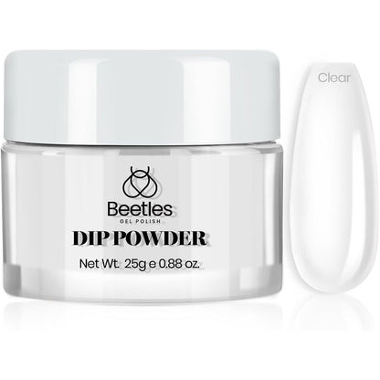 Beetles Dip Powder Clear Color 25g jar front view