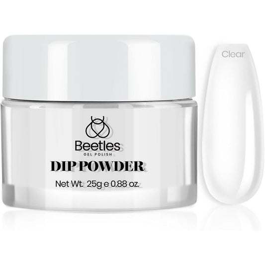 Beetles Dip Powder Clear Color 25g jar front view