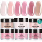 Beetles dip powder nail kit front view with six jars