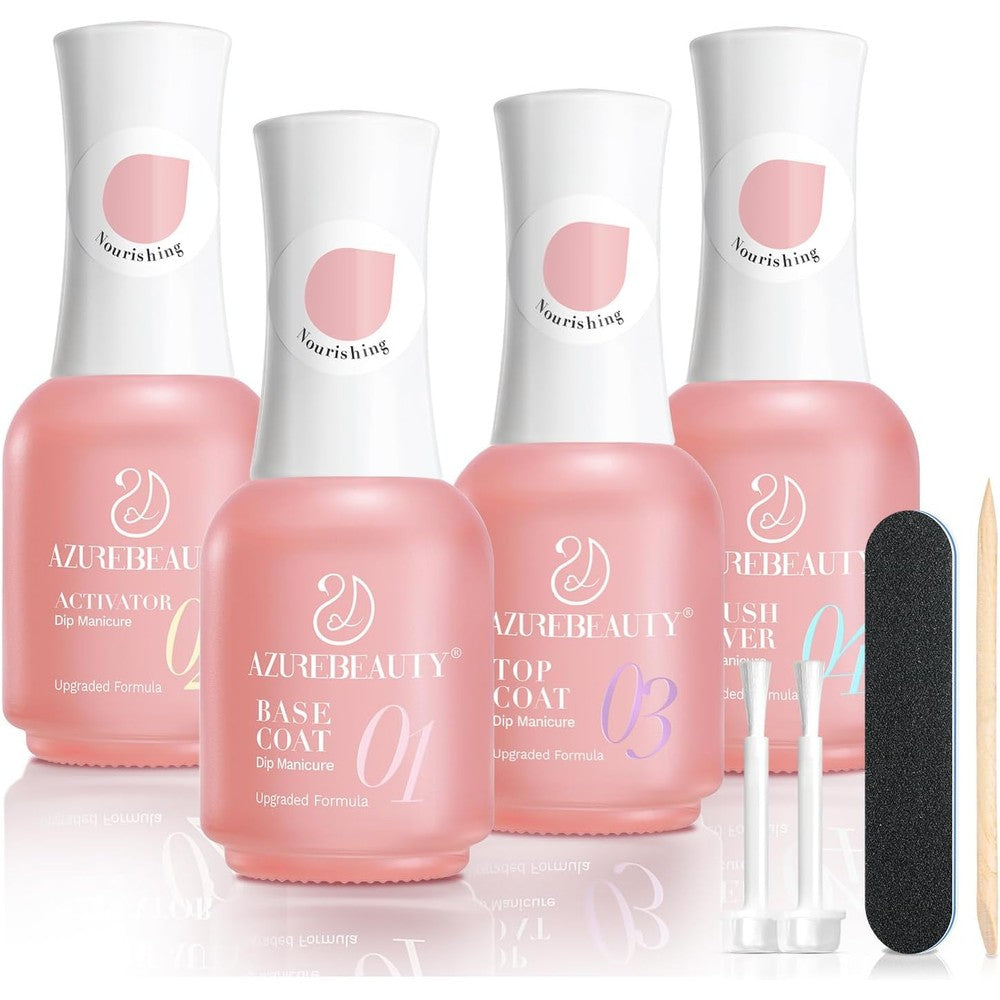 Azurebeauty Dip Powder Liquid Set professional nail kit front view