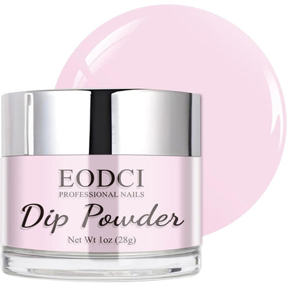 Eodci Pink Dip Powder 1 Ounce jar front view