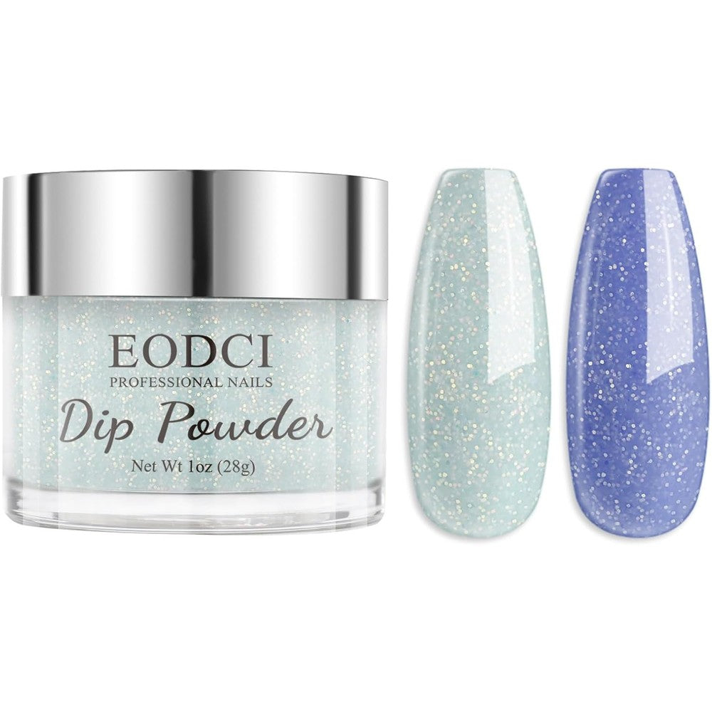 Eodci color changing glitter nail dip powder jar front view
