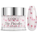 Eodci pink crystal dip powder front view jar
