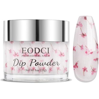 Eodci pink crystal dip powder 1 ounce jar front view