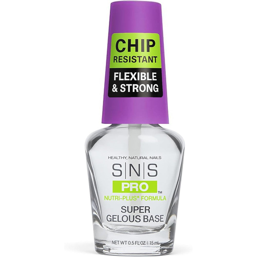 SNS Healthy Natural Nails dipping powder Super Gelous Base coat bottle front view