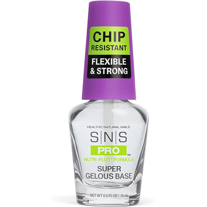 SNS Healthy Natural Nails dipping powder Super Gelous Base coat bottle front view