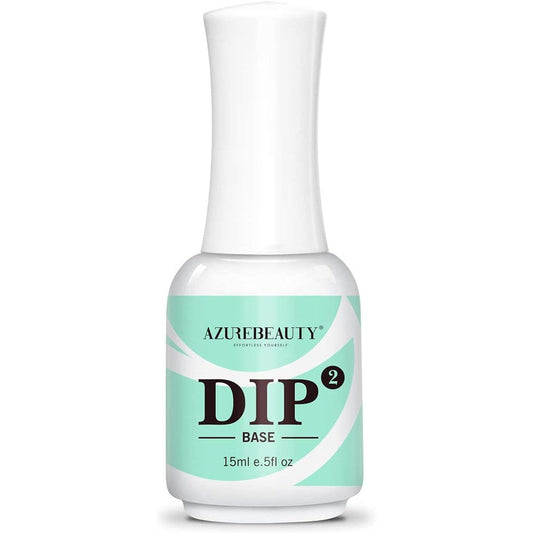 AZUREBEAUTY Dip Powder Base Coat 15 milliliter front view ceramic bottle for authentic e commerce nail care retail