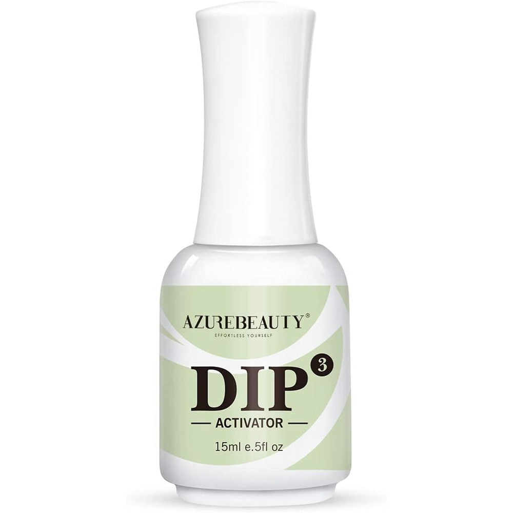 AZUREBEAUTY Dip Powder Activator 15ml bottle front view for professional nail manicures