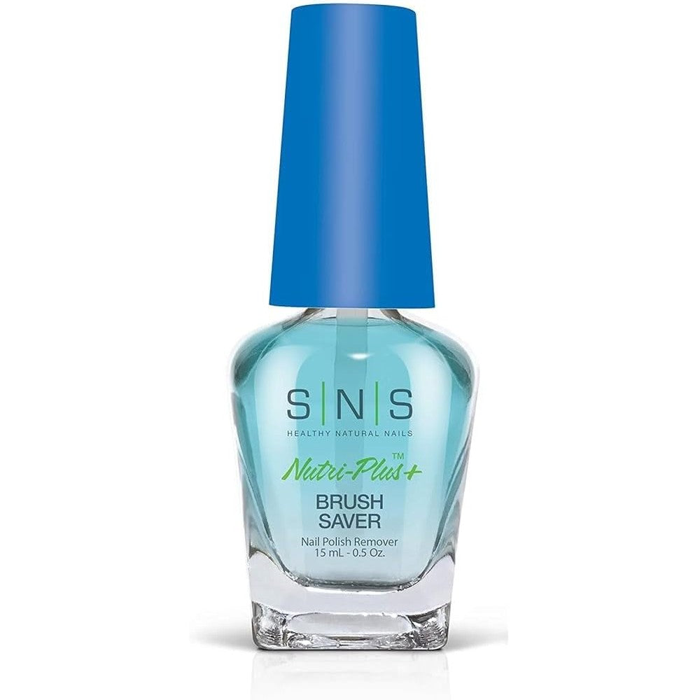 SNS Healthy Natural Nails Brush Saver front view professional nail dip powder liquid cleaner bottle