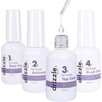 Drizzle Beauty dip powder liquid starter set front view packaging