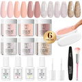 Rosalind dip powder nail kit front view with all components