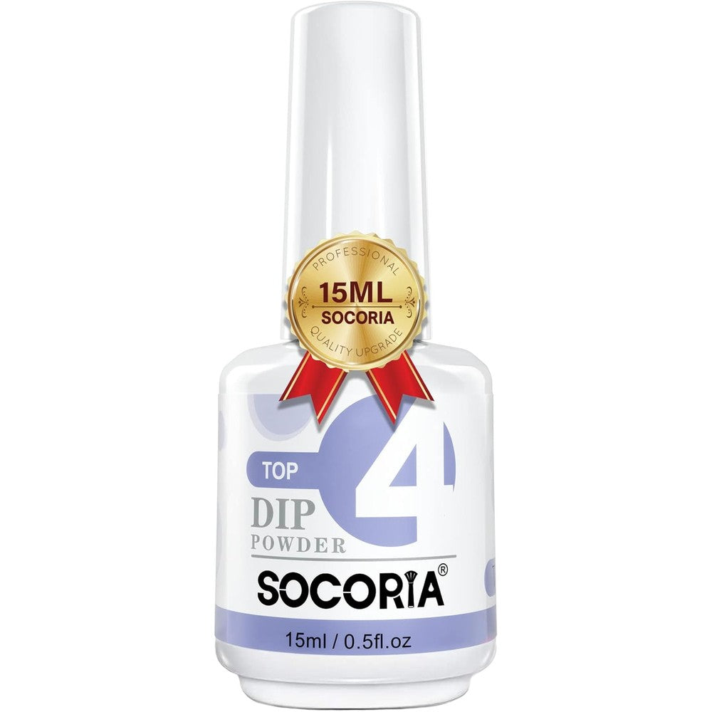 Socoria Dip Powder Top Coat 15 ml bottle front view