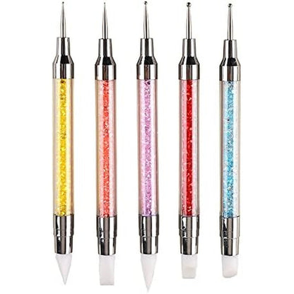 FULINJOY dual ended nail art sculpture pen dotting tools five piece set front view