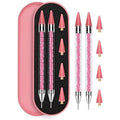Rolybag rhinestone picker tool set with pink storage case