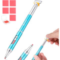 Yacig refillable diamond art pen in blue metal front view
