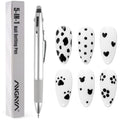 Syosi Angnya 5-in-1 nail dotting tool front view showing pen design