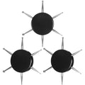 Sycooven 3 piece 6 in 1 nail dotting tool set front view