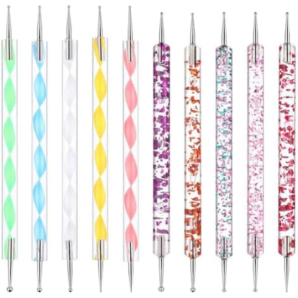 Xiaoyu 10 piece nail art dotting tools set front view